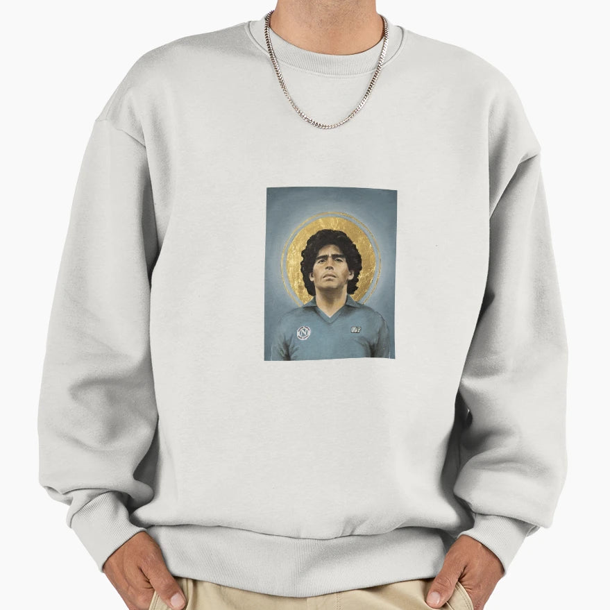 Diego Armando Maradona Napoli Sweatshirt - Minimalist Print for Adults - T-Shirt, Sweatshirt, Hoodie