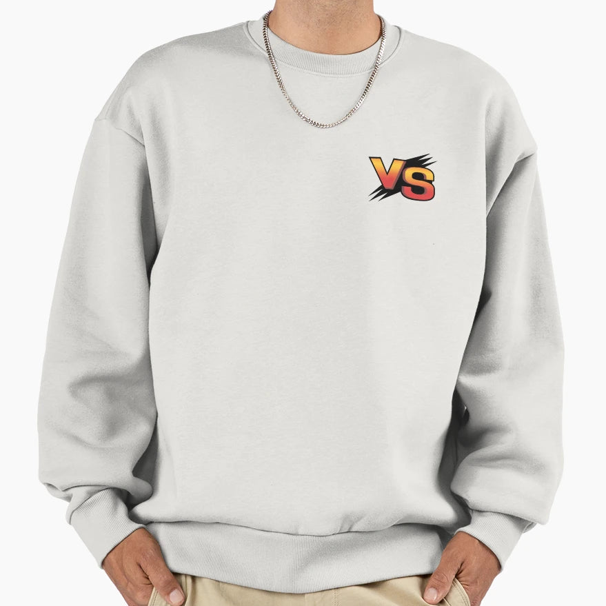 Vs Versus Orange Logo Sweatshirt - Aesthetic Graphic Men Women - T-Shirt, Sweatshirt, Hoodie