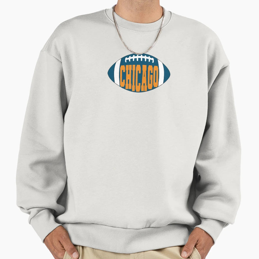 Chicago Football Sweatshirt - Custom Art Print for Adults - T-Shirt, Sweatshirt, Hoodie