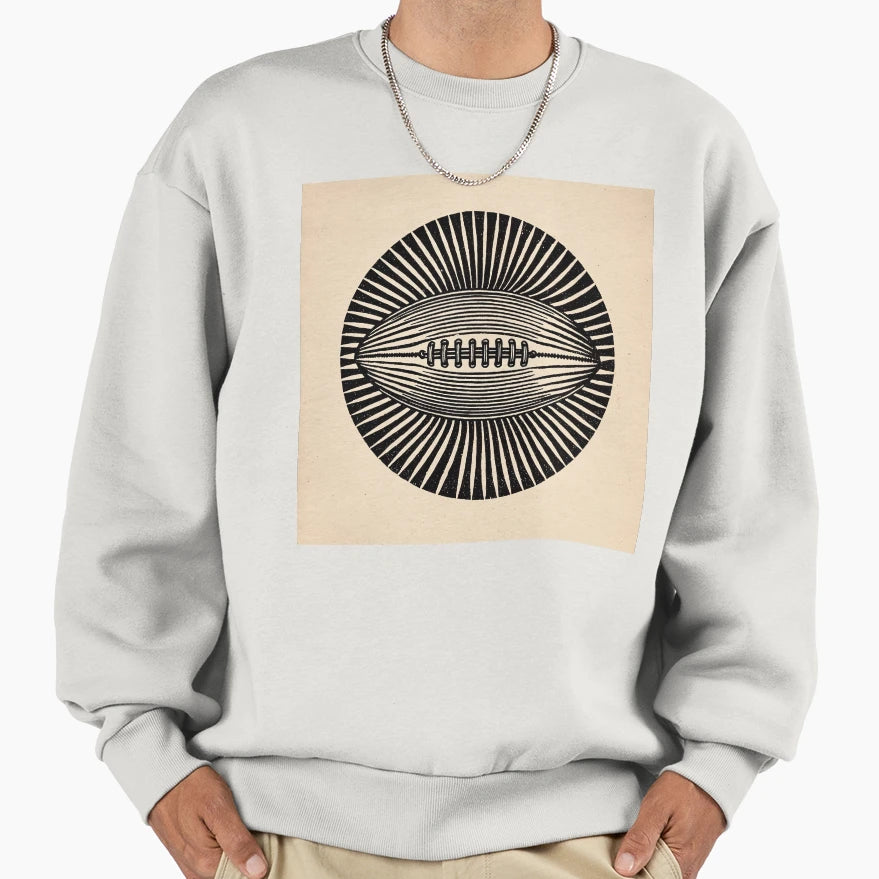 Abstract Football Sweatshirt - Graphic Print Men Women - T-Shirt, Sweatshirt, Hoodie