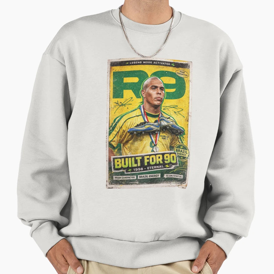 Brazilian Legend Striker Built 90 Sweatshirt - Unique Graphic for Adults - T-Shirt, Sweatshirt, Hoodie