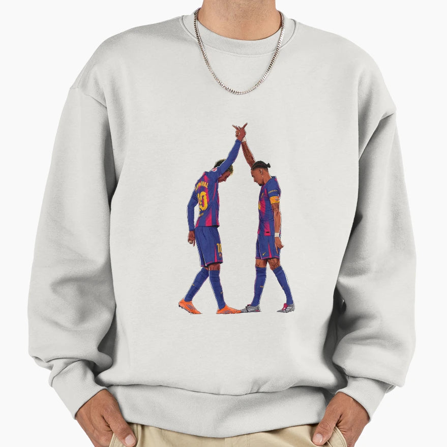 Lamine X Raphinha Celebration Sweatshirt - Fun Novelty Design Men Women - T-Shirt, Sweatshirt, Hoodie