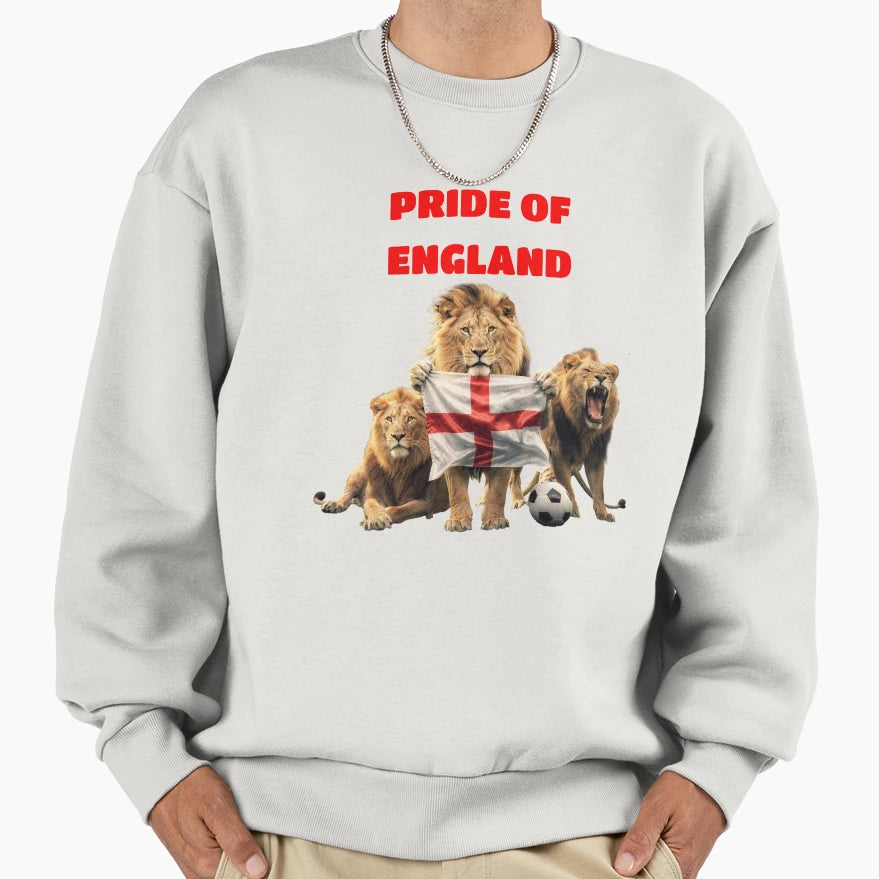 England Supporter Three Lions World T-Shirt - Custom Art Print Men Women - T-Shirt, Sweatshirt, Hoodie