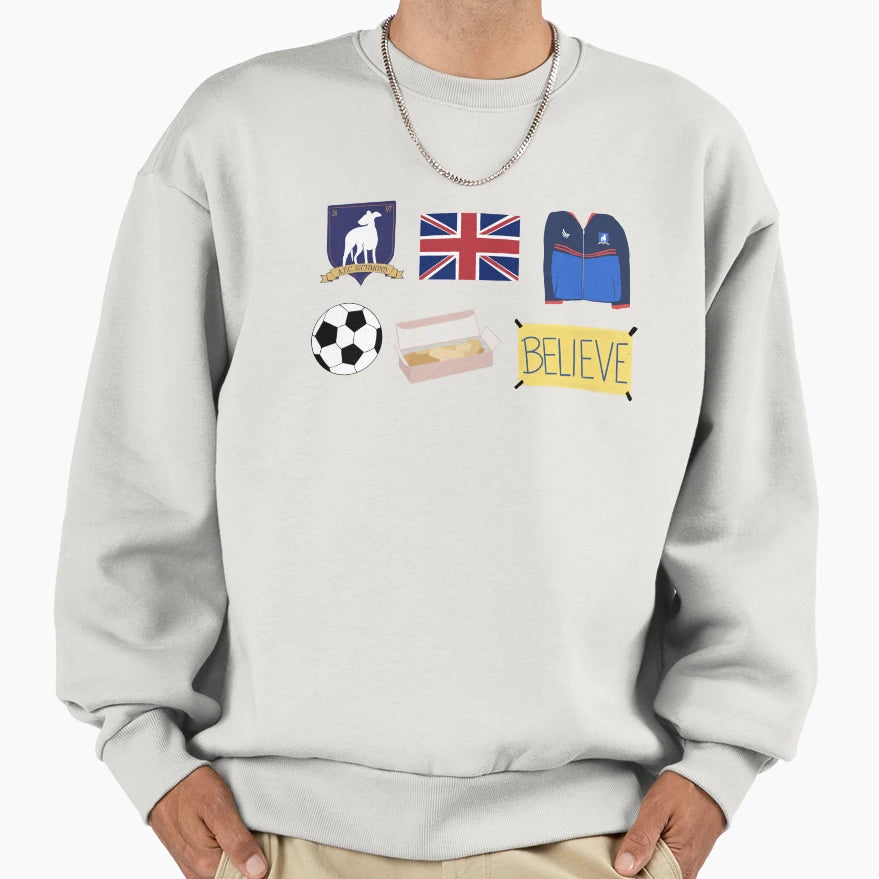 Ted Lasso Sheet Sweatshirt - Graphic Print for Adults - T-Shirt, Sweatshirt, Hoodie