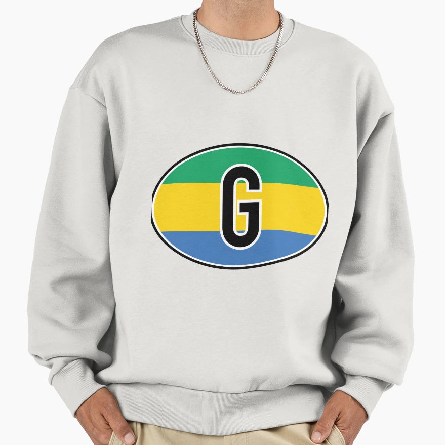 Gabon International Vehicle Code Sweatshirt - Aesthetic Graphic Men Women - T-Shirt, Sweatshirt, Hoodie