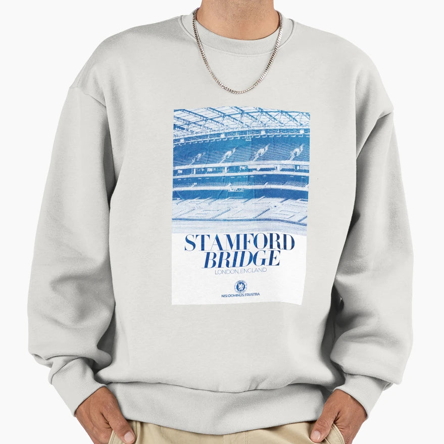 Chelsea Stamford Bridge Stadium Sweatshirt - Streetwear Style for Adults - T-Shirt, Sweatshirt, Hoodie