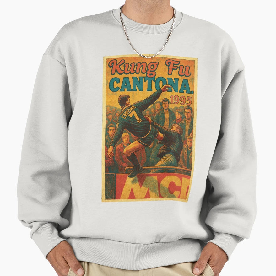 Kung Fu Cantona Sweatshirt - Trendy Graphic Men Women - T-Shirt, Sweatshirt, Hoodie