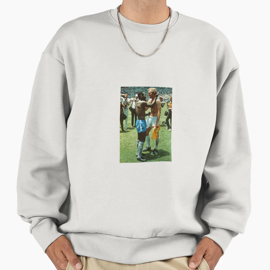 Bobby Moore And Pele Sweatshirt - Trendy Graphic Unisex - T-Shirt, Sweatshirt, Hoodie