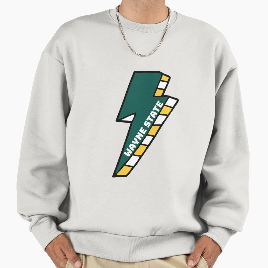 Wayne State University Lightning Bolt Sweatshirt - Minimalist Print Unisex - T-Shirt, Sweatshirt, Hoodie