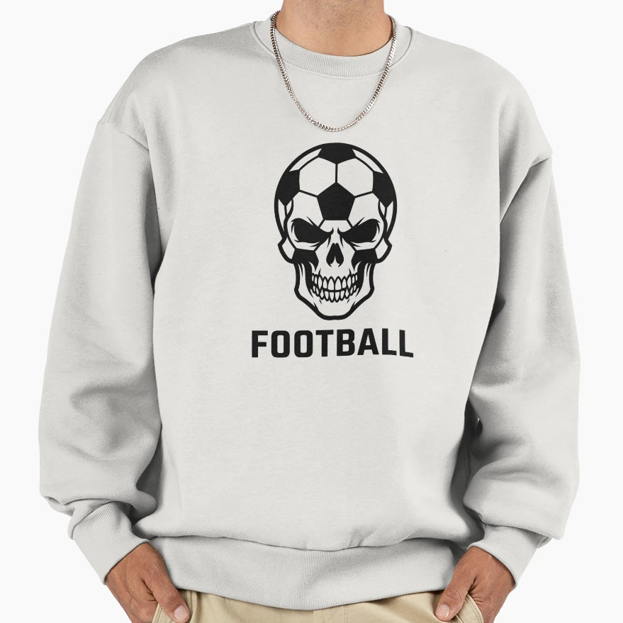 Edgy Football Fan Skull Gothic Logo T-Shirt - Novelty Apparel Unisex - T-Shirt, Sweatshirt, Hoodie