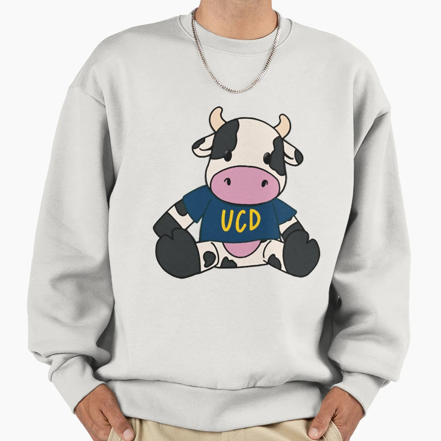 Uc Davis Cow Sweatshirt - Casual Everyday Wear for Adults - T-Shirt, Sweatshirt, Hoodie