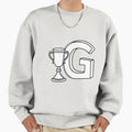 Illustration Letter G Beside Goblet Sweatshirt - Unique Graphic Men Women - T-Shirt, Sweatshirt, Hoodie