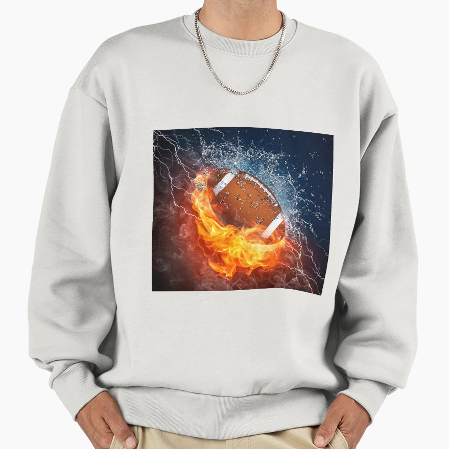 Football Wallpaper Sweatshirt - Minimalist Print for Adults - T-Shirt, Sweatshirt, Hoodie