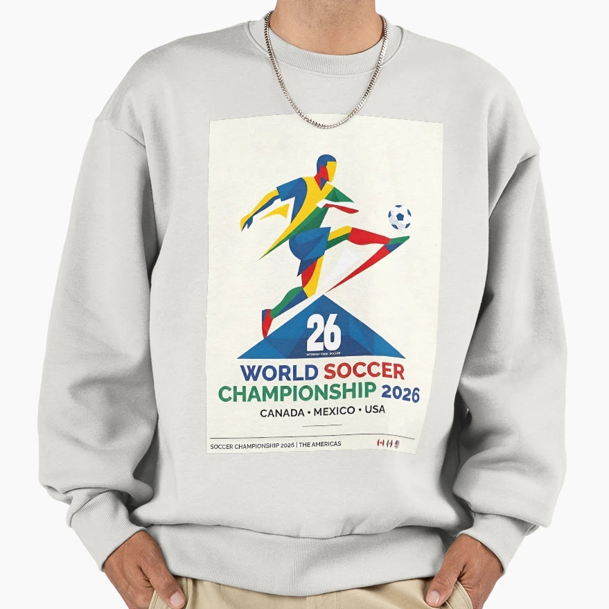 World Soccer Championship 2026 Sweatshirt - Casual Everyday Wear Men Women - T-Shirt, Sweatshirt, Hoodie