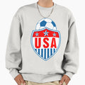 Usa Soccer Shield Sweatshirt - Streetwear Style Men Women - T-Shirt, Sweatshirt, Hoodie