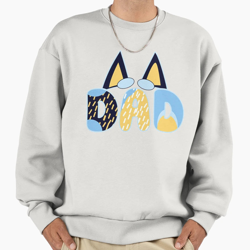 Dad Cartoon Sweatshirt - Unique Graphic Men Women - T-Shirt, Sweatshirt, Hoodie