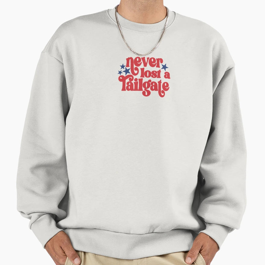 Never Lost Tailgate Sweatshirt - Casual Everyday Wear for Adults - T-Shirt, Sweatshirt, Hoodie