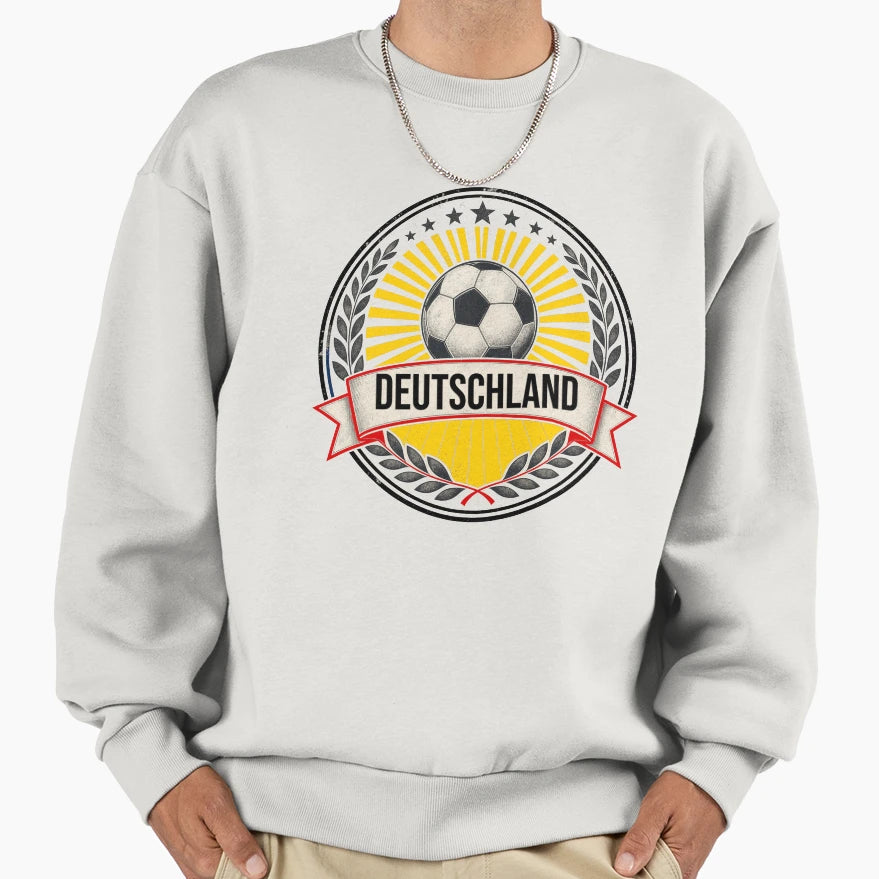 Germany Soccer Crest Deutschland Sweatshirt - Trendy Graphic Unisex - T-Shirt, Sweatshirt, Hoodie