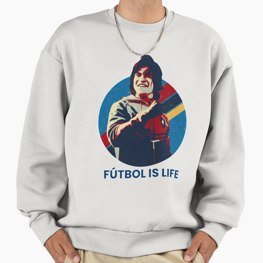 Futbol Is Life Sweatshirt - Aesthetic Graphic for Adults - T-Shirt, Sweatshirt, Hoodie