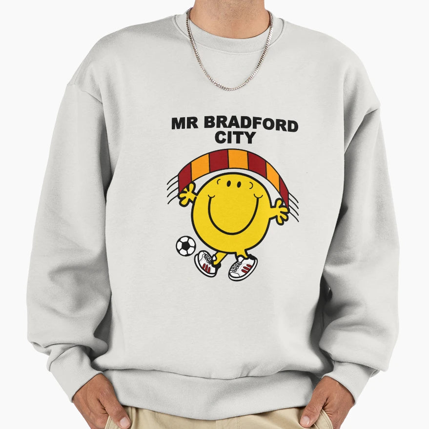 Mr Bradford City Football Sweatshirt - Custom Art Print Unisex - T-Shirt, Sweatshirt, Hoodie