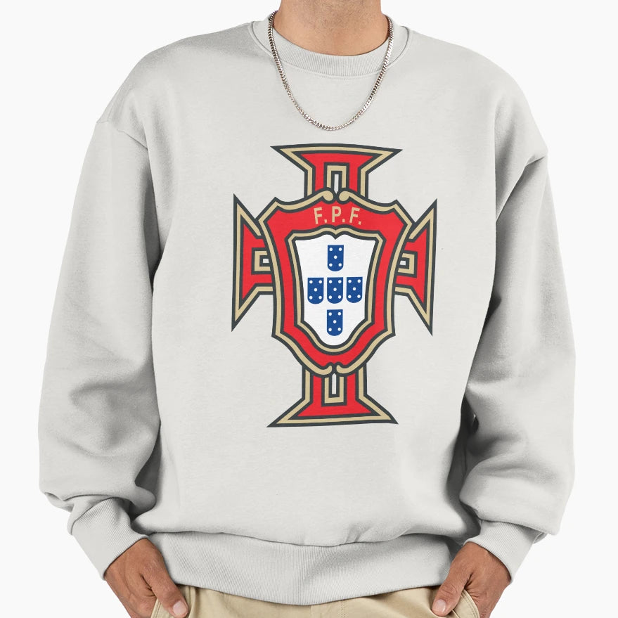 Portuguese Football Federation Logo Sweatshirt - Novelty Apparel Men Women - T-Shirt, Sweatshirt, Hoodie