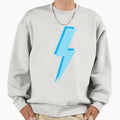 Preppy Blue Lightning Bold Sweatshirt - Fun Novelty Design for Adults - T-Shirt, Sweatshirt, Hoodie
