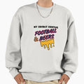 Cozy Football Throw Blanket Funny Sweatshirt - Aesthetic Graphic Unisex - T-Shirt, Sweatshirt, Hoodie
