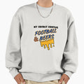 Football Beers Funny Sunday Routine Rams T-Shirt - Graphic Print Unisex - T-Shirt, Sweatshirt, Hoodie