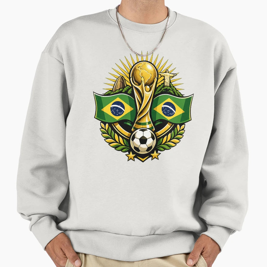 Brazil World Cup Sweatshirt - Aesthetic Graphic Unisex - T-Shirt, Sweatshirt, Hoodie