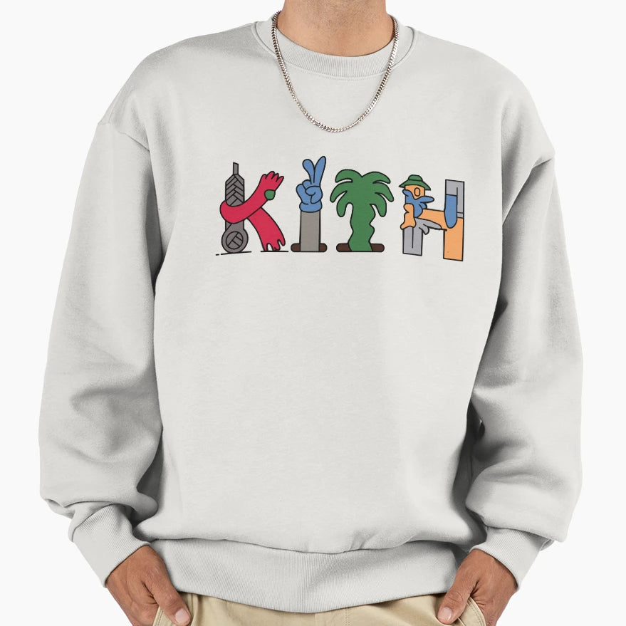 Kith Grafitti Sweatshirt - Fun Novelty Design Men Women - T-Shirt, Sweatshirt, Hoodie
