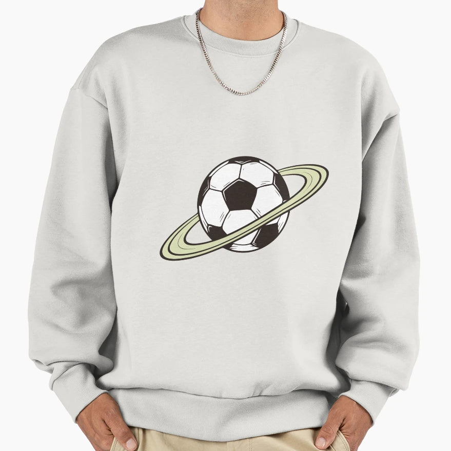 Planet Soccer Universe Sweatshirt - Minimalist Print Men Women - T-Shirt, Sweatshirt, Hoodie