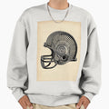 Football Helmet Illustration Sweatshirt - Trendy Graphic for Adults - T-Shirt, Sweatshirt, Hoodie