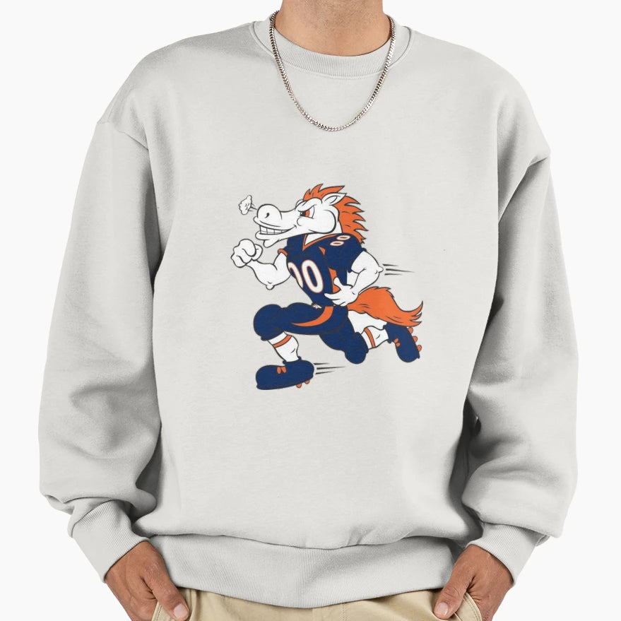 Denver Colorado Football Player Art Sweatshirt - Minimalist Print Men Women - T-Shirt, Sweatshirt, Hoodie