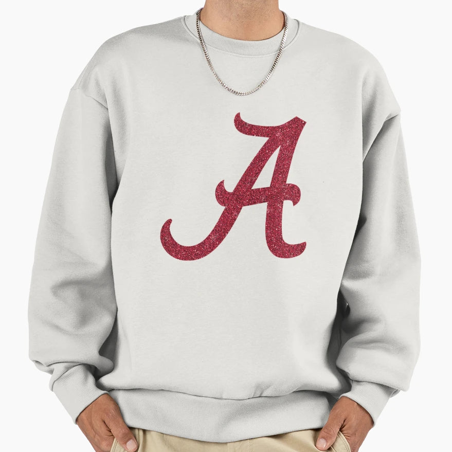 Glitter Crimson Sweatshirt - Streetwear Style for Adults - T-Shirt, Sweatshirt, Hoodie