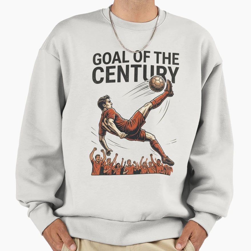 Goal Century Football Illustration Sweatshirt - Minimalist Print Unisex - T-Shirt, Sweatshirt, Hoodie