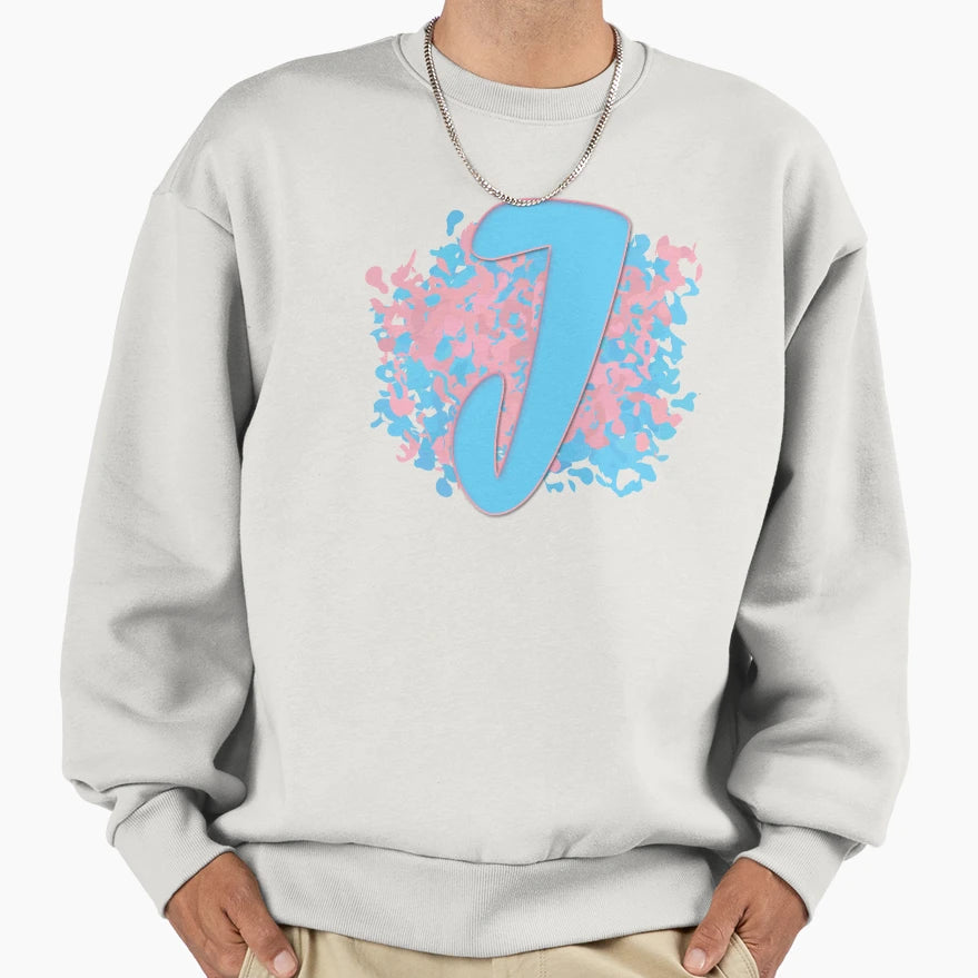 Trans J Letter Trans Letter J Sweatshirt - Casual Everyday Wear Unisex - T-Shirt, Sweatshirt, Hoodie