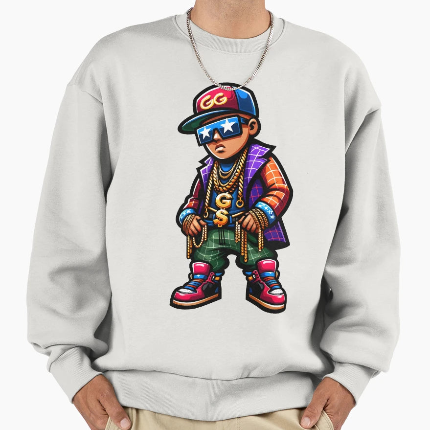 Gangsta Attitude Sweatshirt - Trendy Graphic Unisex - T-Shirt, Sweatshirt, Hoodie