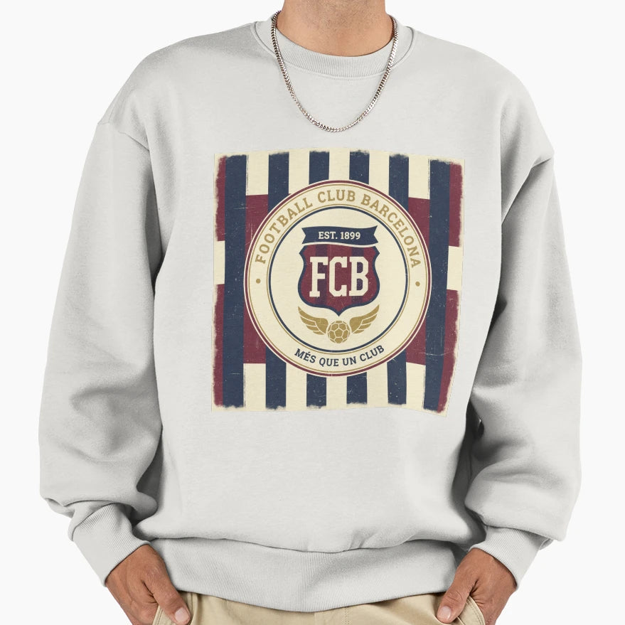 Fcb Football Fan Sweatshirt - Custom Art Print Men Women - T-Shirt, Sweatshirt, Hoodie