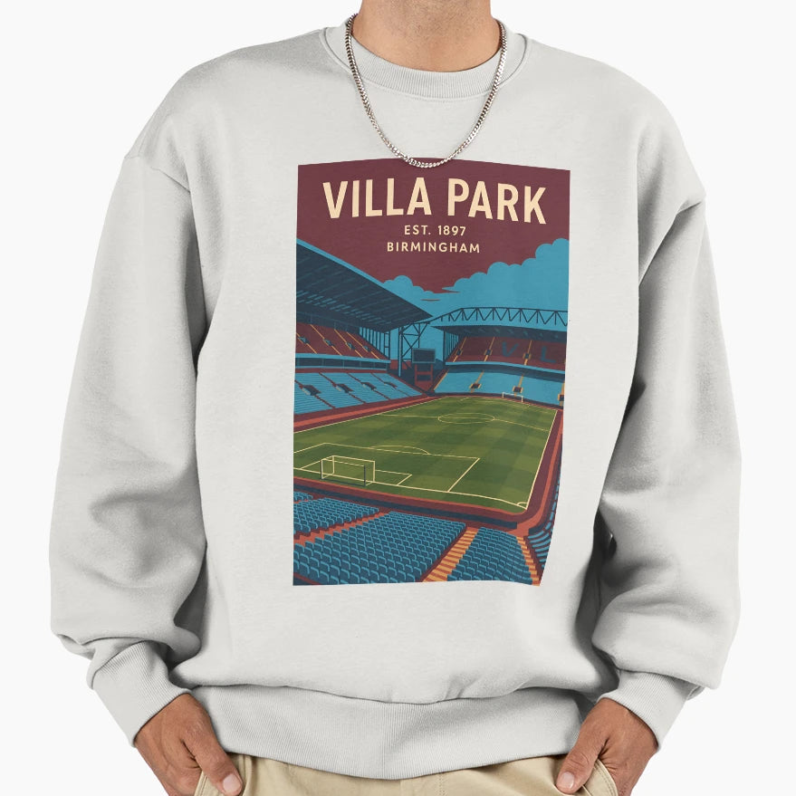 Villa Park Sweatshirt - Minimalist Print Men Women - T-Shirt, Sweatshirt, Hoodie