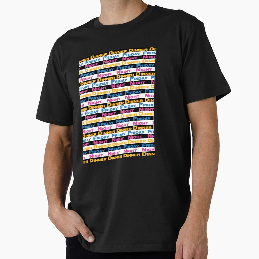 Friday Night Dinner Fan Art Repeat T-Shirt - Custom Art Print for Adults - T-Shirt, Sweatshirt, Hoodie