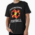 Soccer Ball North Macedonia Soccer Fans T-Shirt - Graphic Print Men Women - T-Shirt, Sweatshirt, Hoodie