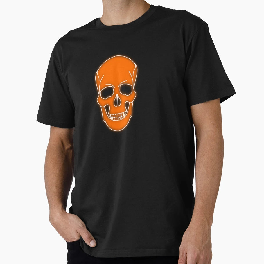 Orange Skull T-Shirt - Streetwear Style Men Women - T-Shirt, Sweatshirt, Hoodie