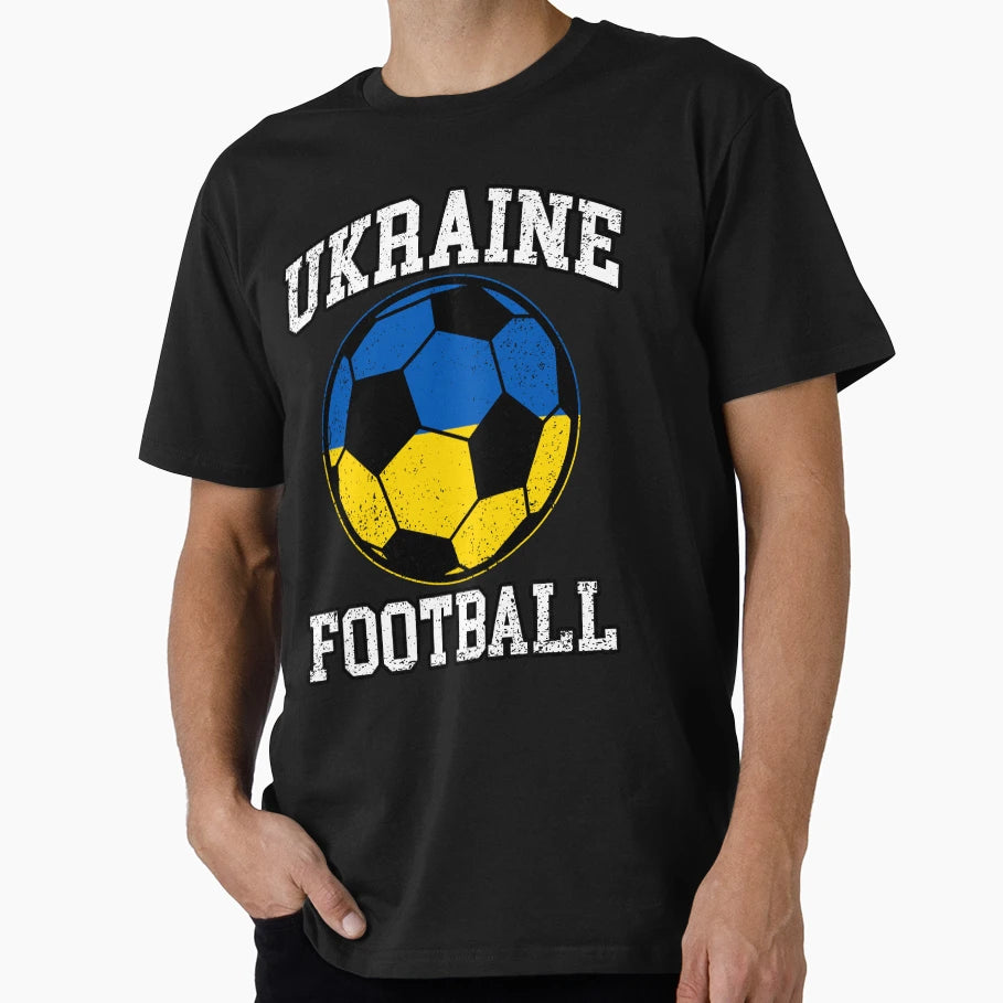 Soccer Ball Ukraine Soccer Fans And T-Shirt - Aesthetic Graphic Unisex - T-Shirt, Sweatshirt, Hoodie