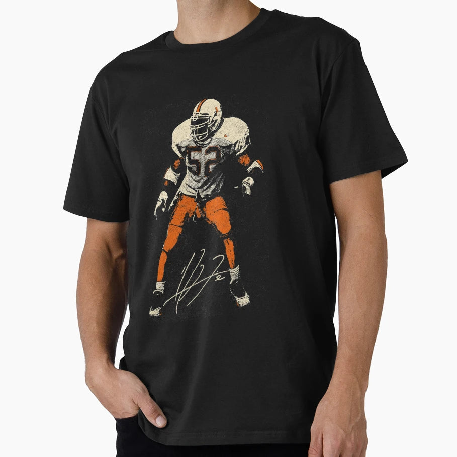 Ray Lewis Miami Hurricanes Grit T-Shirt - Custom Art Print Men Women - T-Shirt, Sweatshirt, Hoodie