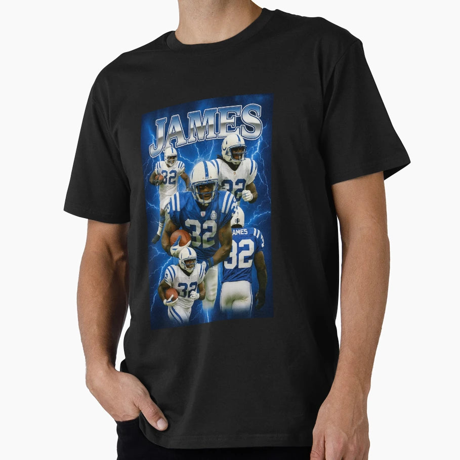 Edgerrin James Indianapolis T-Shirt - Trendy Graphic Men Women - T-Shirt, Sweatshirt, Hoodie