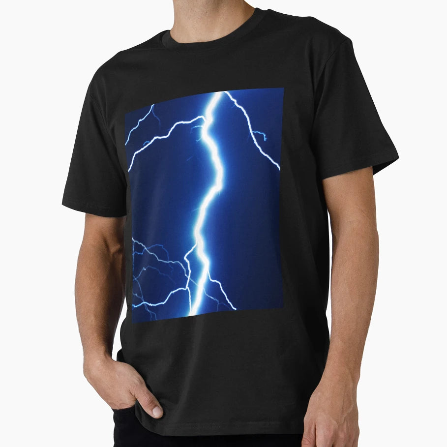 Lightning Strikes T-Shirt - Casual Everyday Wear Men Women - T-Shirt, Sweatshirt, Hoodie