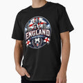 England Football Badge Logo Hardcore T-Shirt - Custom Art Print Men Women - T-Shirt, Sweatshirt, Hoodie