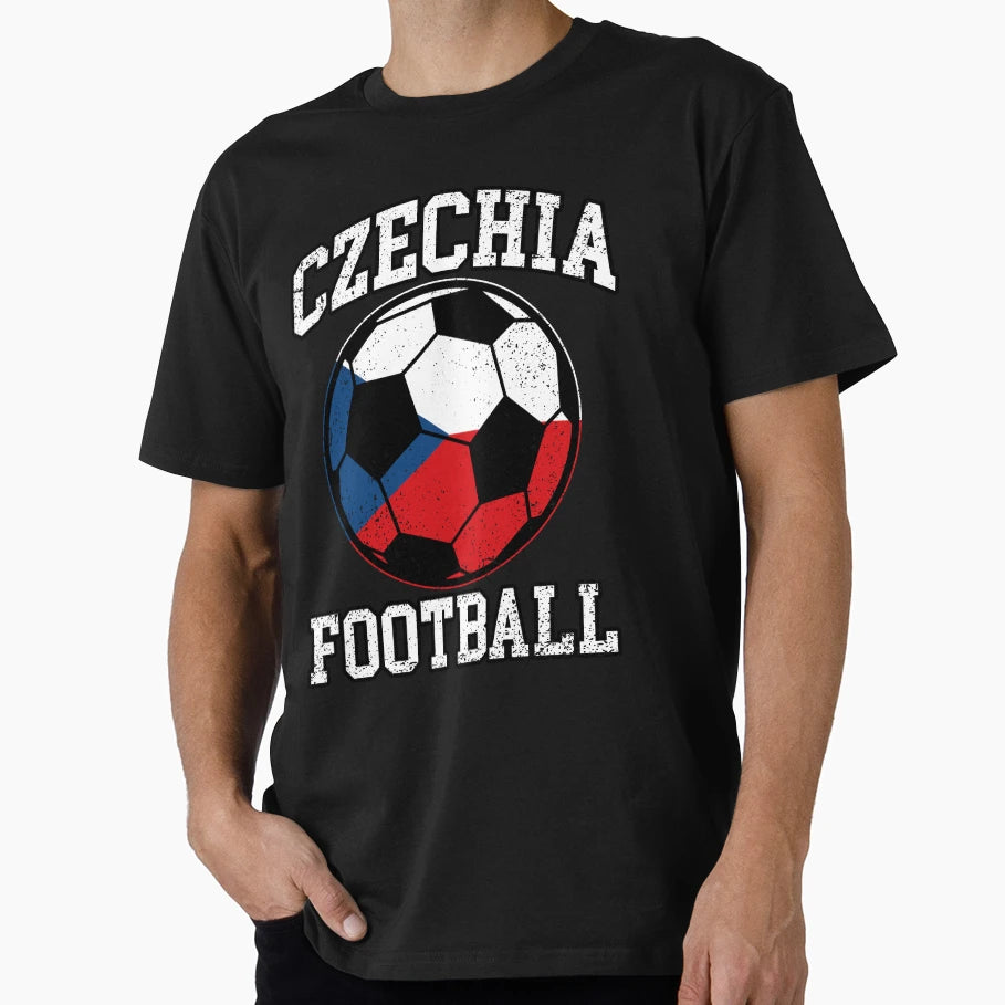 Soccer Ball Czechia Soccer Fans And Teams T-Shirt - Unique Graphic Unisex - T-Shirt, Sweatshirt, Hoodie