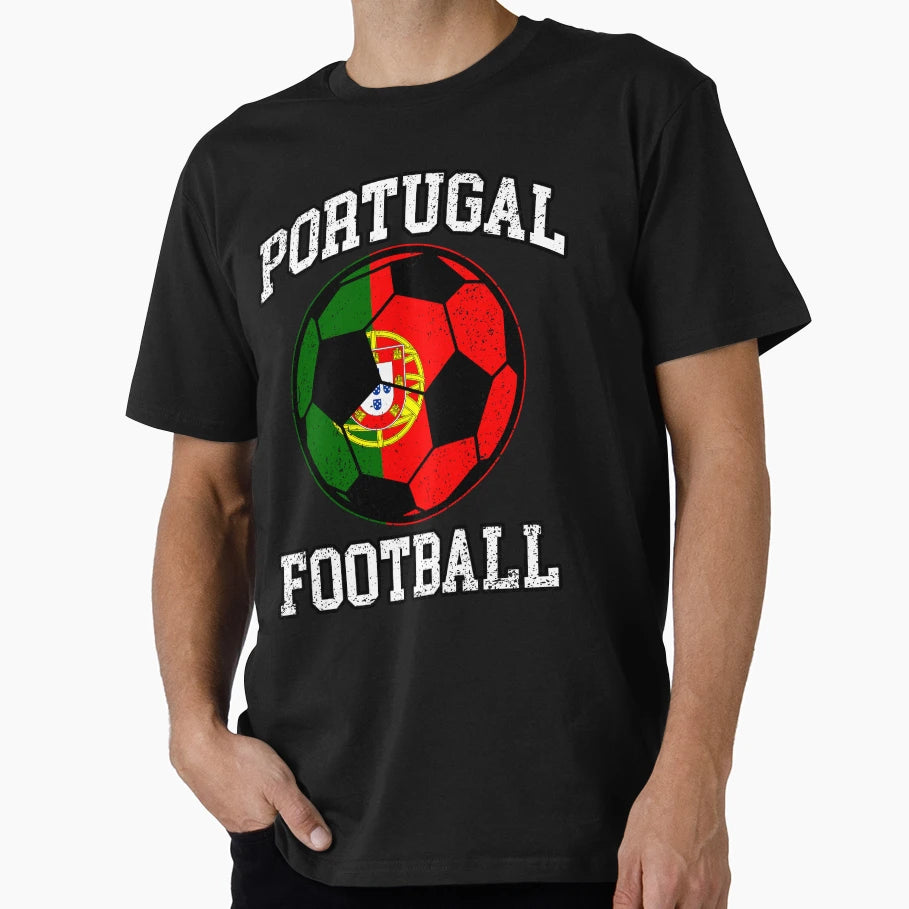 Soccer Ball Portugal Soccer Fans And Teams T-Shirt - Trendy Graphic Unisex - T-Shirt, Sweatshirt, Hoodie