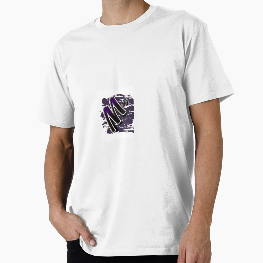 M Letter Art T-Shirt - Graphic Print for Adults - T-Shirt, Sweatshirt, Hoodie